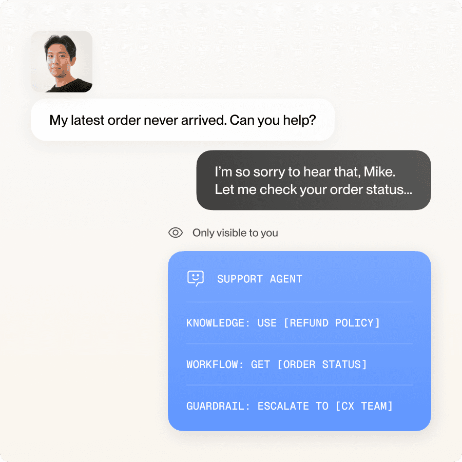 Full control on every AI response illustration