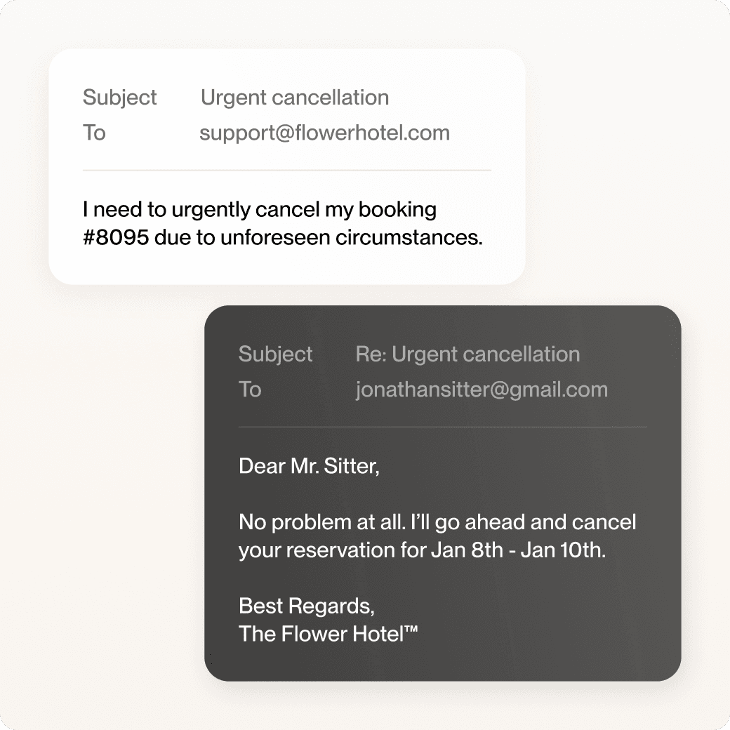 Modern email experience for inbound and outbound illustration