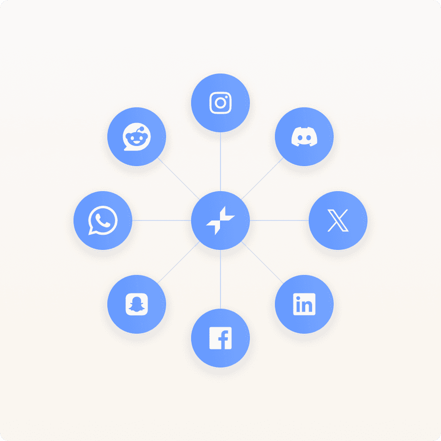 Easily manage Instagram, WhatsApp and more illustration