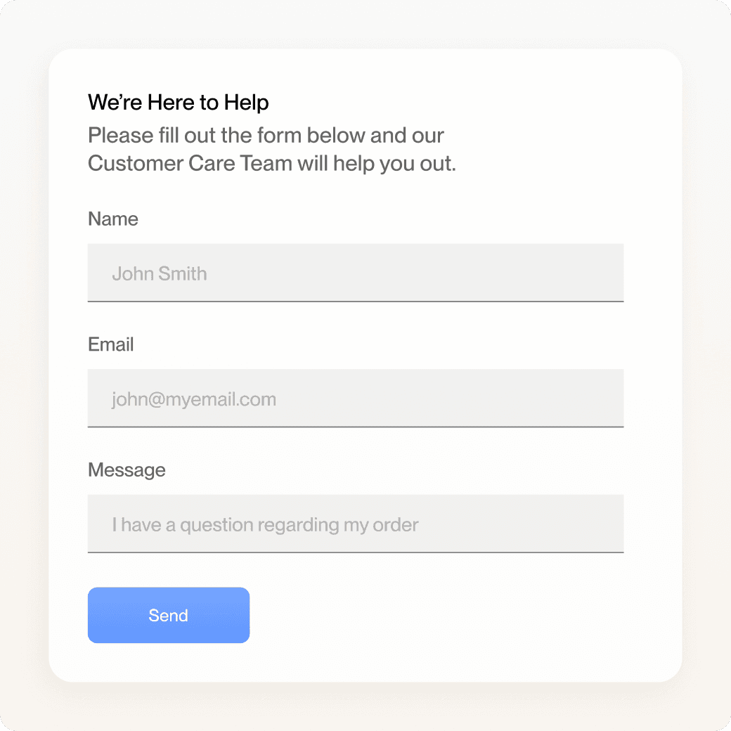 Custom, on-brand ticket forms illustration